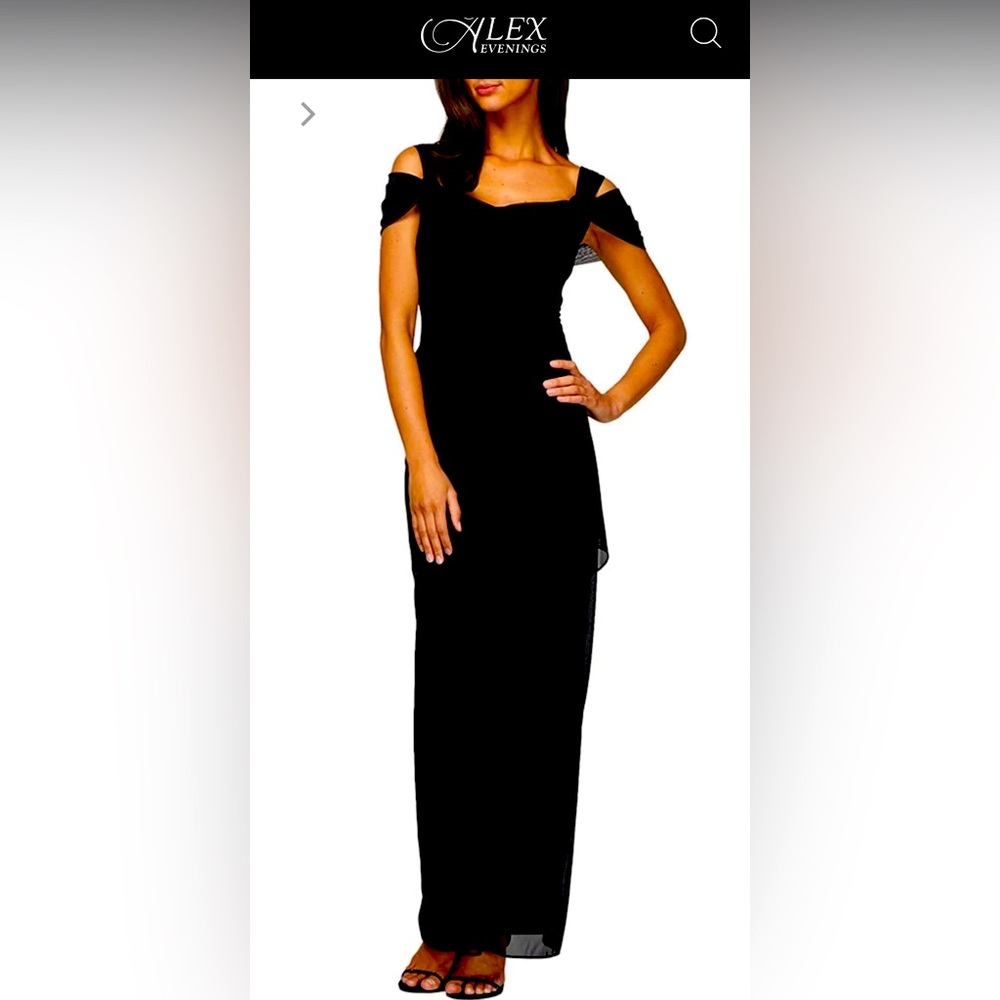 Alex Evenings Off the Shoulder Ruched Gown 12